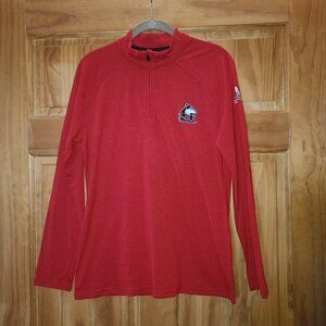 adidas Red Northern Illinois University Huskies Climalite Quarter-Zip Pullover